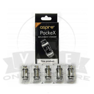 Aspire PockeX Replacement Coils | Pack Of 5 | 8.99£ Only