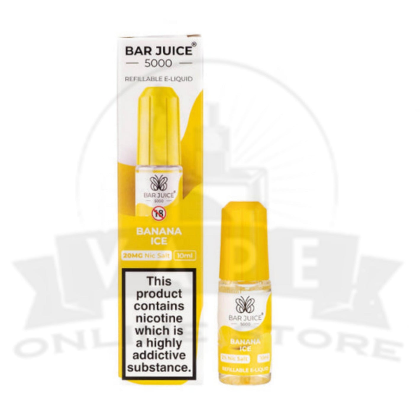 Banana Ice Bar Juice 5000 Nic Salt E-Liquid | 4 for £10