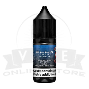 Blueberry Cherry Cranberry Elux Legend 10ml Nic Salt | Retail & Wholesale