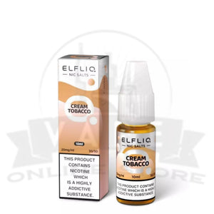 Cream Tobacco Elfliq 10ml Nic Salt | 5 for £10