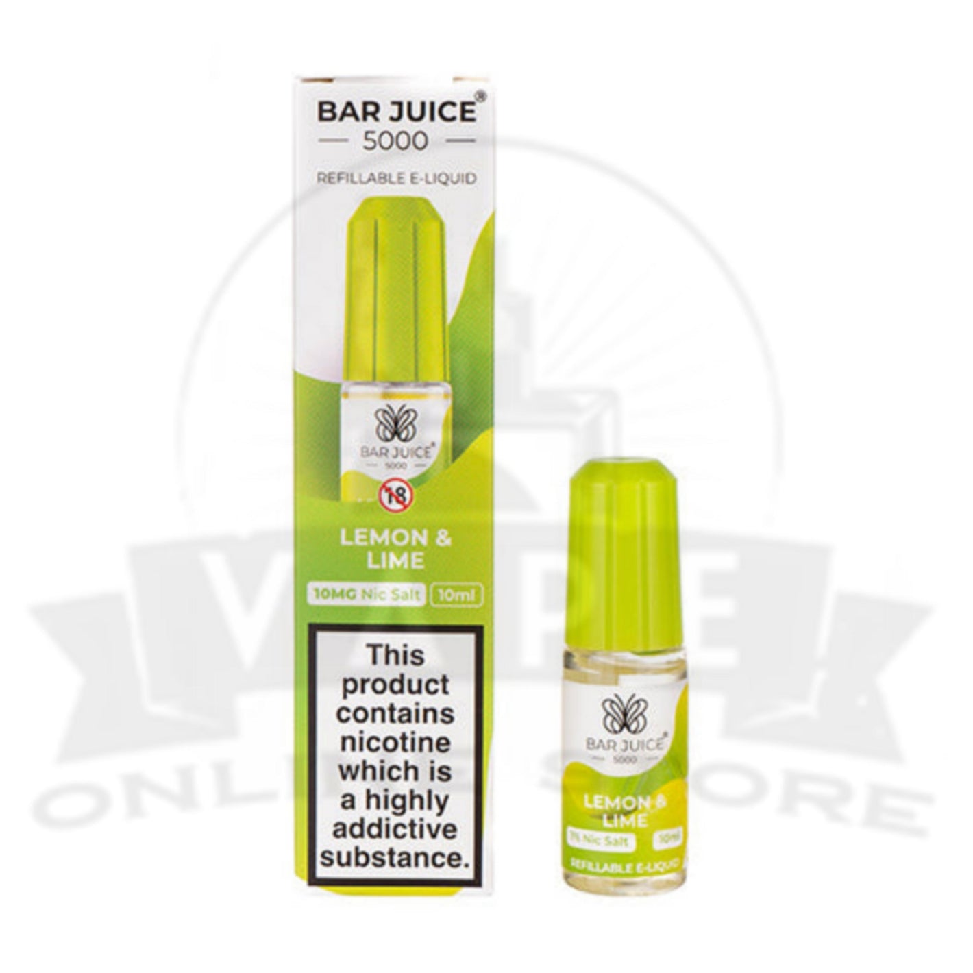 Lemon Lime Bar Juice 5000 Nic Salt E-Liquid | 4 for £10