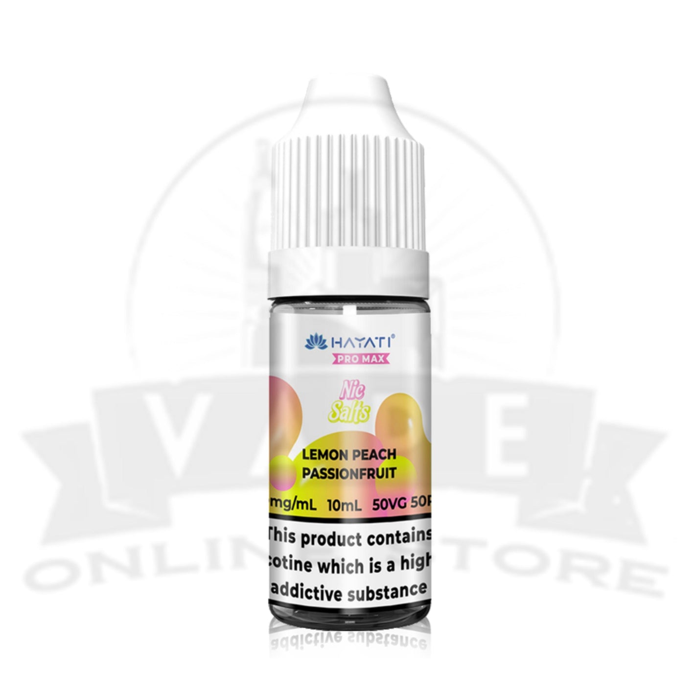 Lemon Peach Passion Fruit Hayati Pro Max 10ml Nic Salt E-Liquid