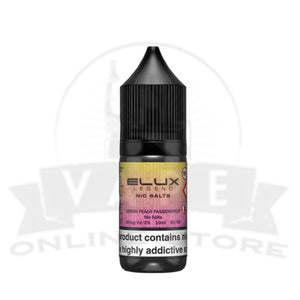 Lemon Peach Passionfruit Elux Legend 10ml Nic Salt | Retail & Wholesale