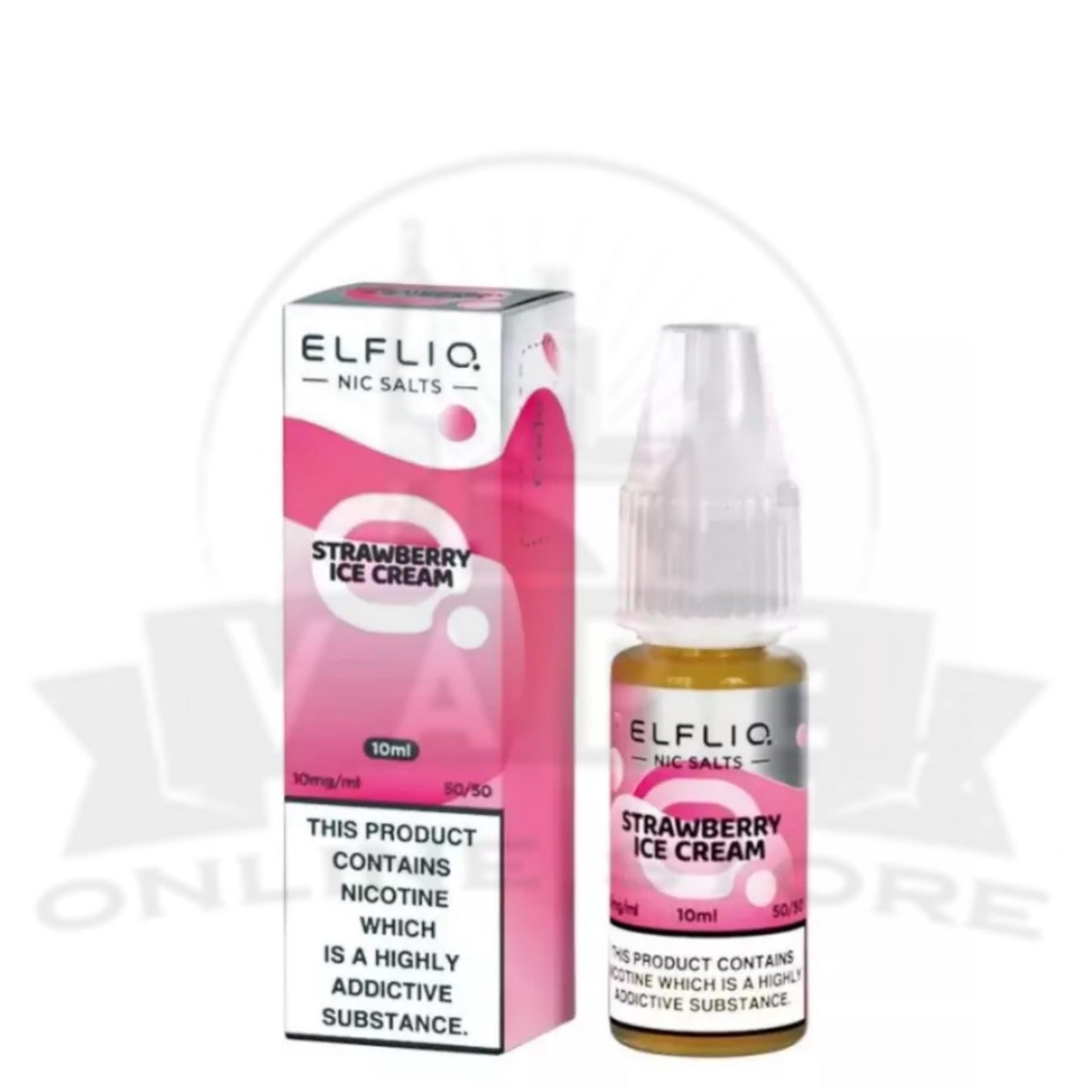 Strawberry Ice Cream Elfliq 10ml Nic Salt | 5 for £10