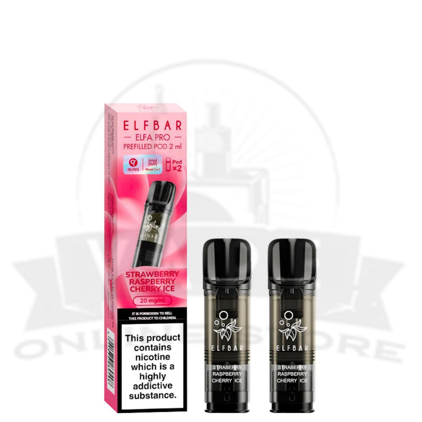 Strawberry Raspberry Cherry Ice Elfa Pro Prefilled Pods | Best Price