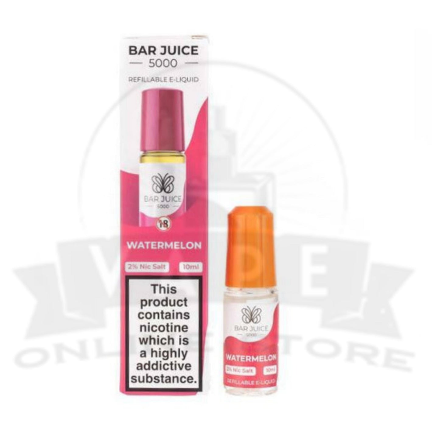 Watermelon Bar Juice 5000 Nic Salt E-Liquid | 4 for £10